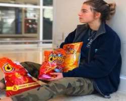 She promotes a number of brands including Cheetos through different social media platforms.